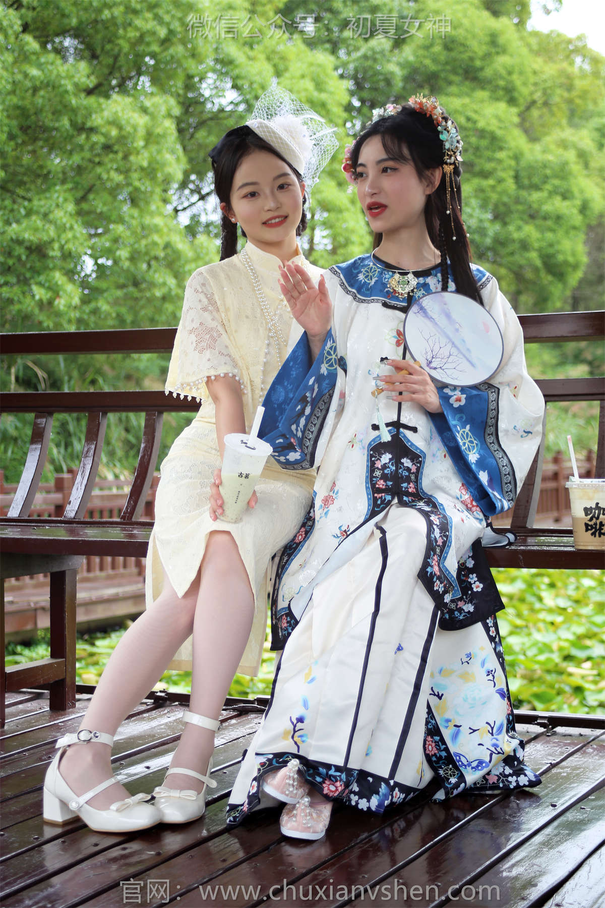 初夏女神 NO.217 柒柒&双双 留洋晚清-日更街拍