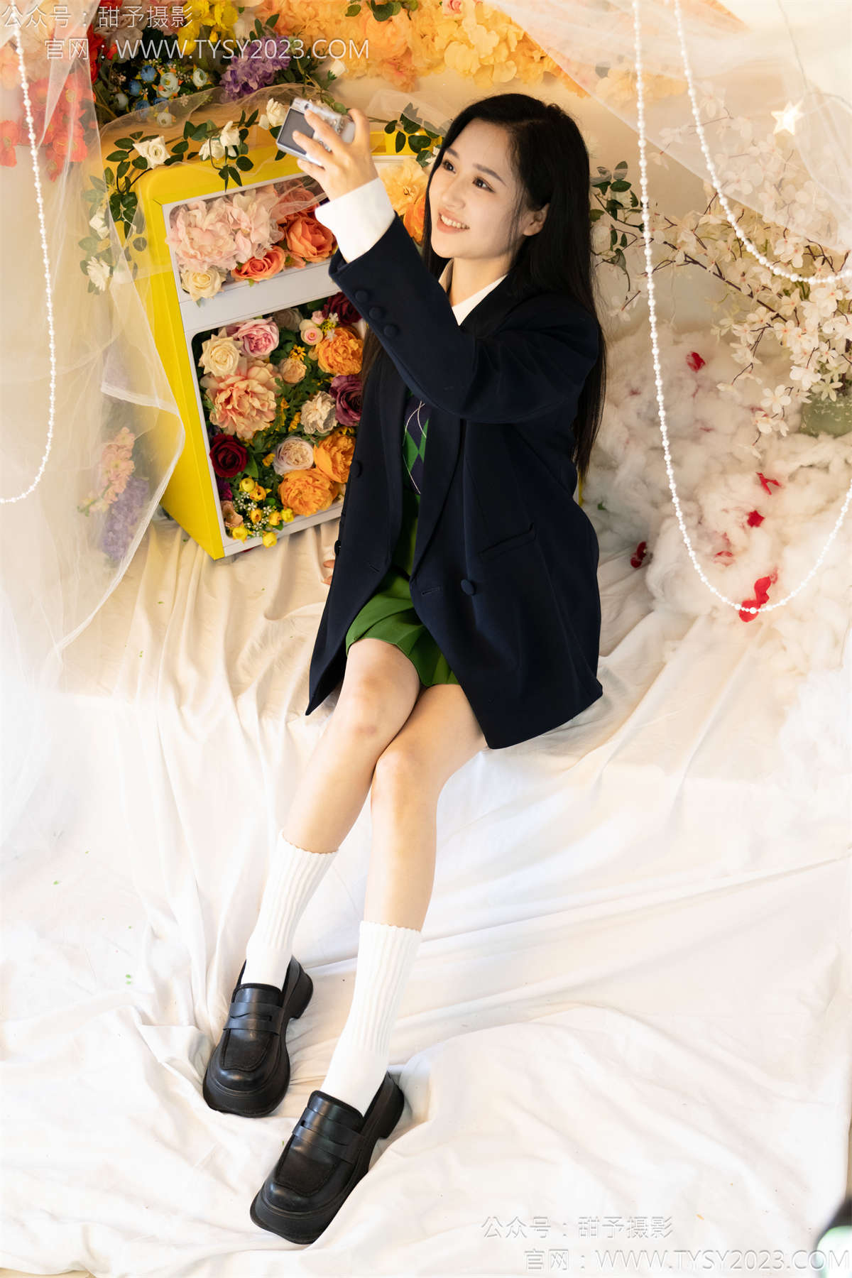 图片[2]-甜予摄影139期：澜澜-皮鞋、白棉袜、裸足 完整版-日更街拍