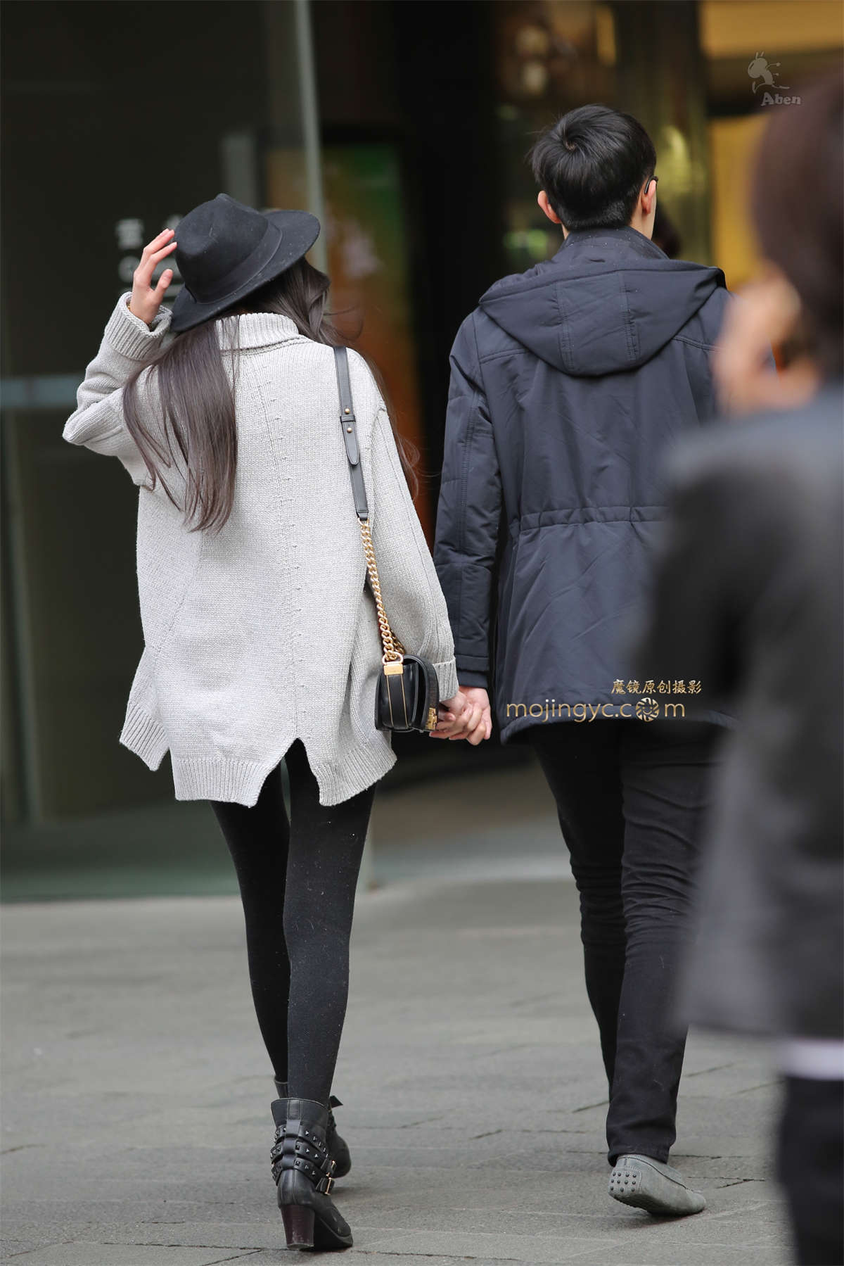 图片[2]-阿奔.魔术帽 长毛衣 打底裤.10p-日更街拍