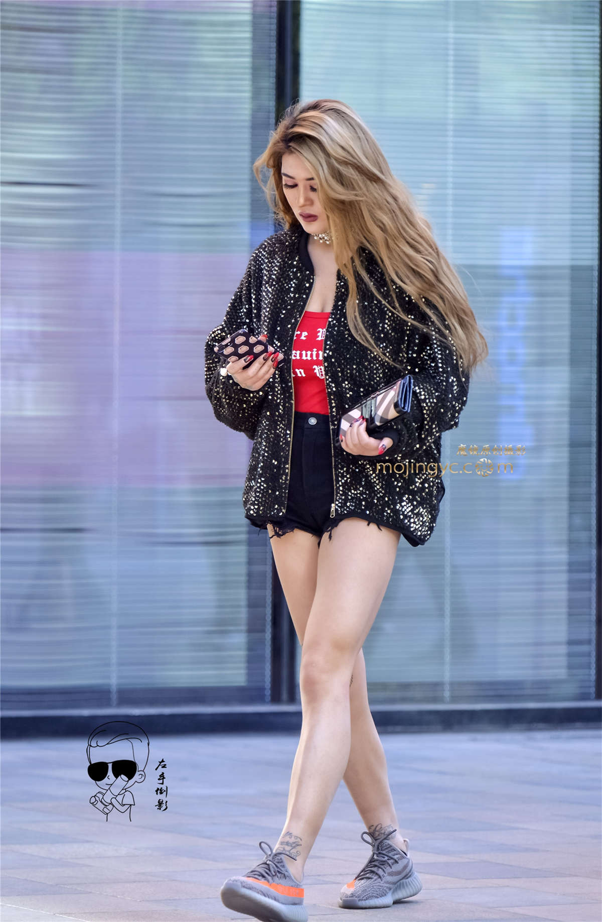 超超超短裤显美臀-日更街拍