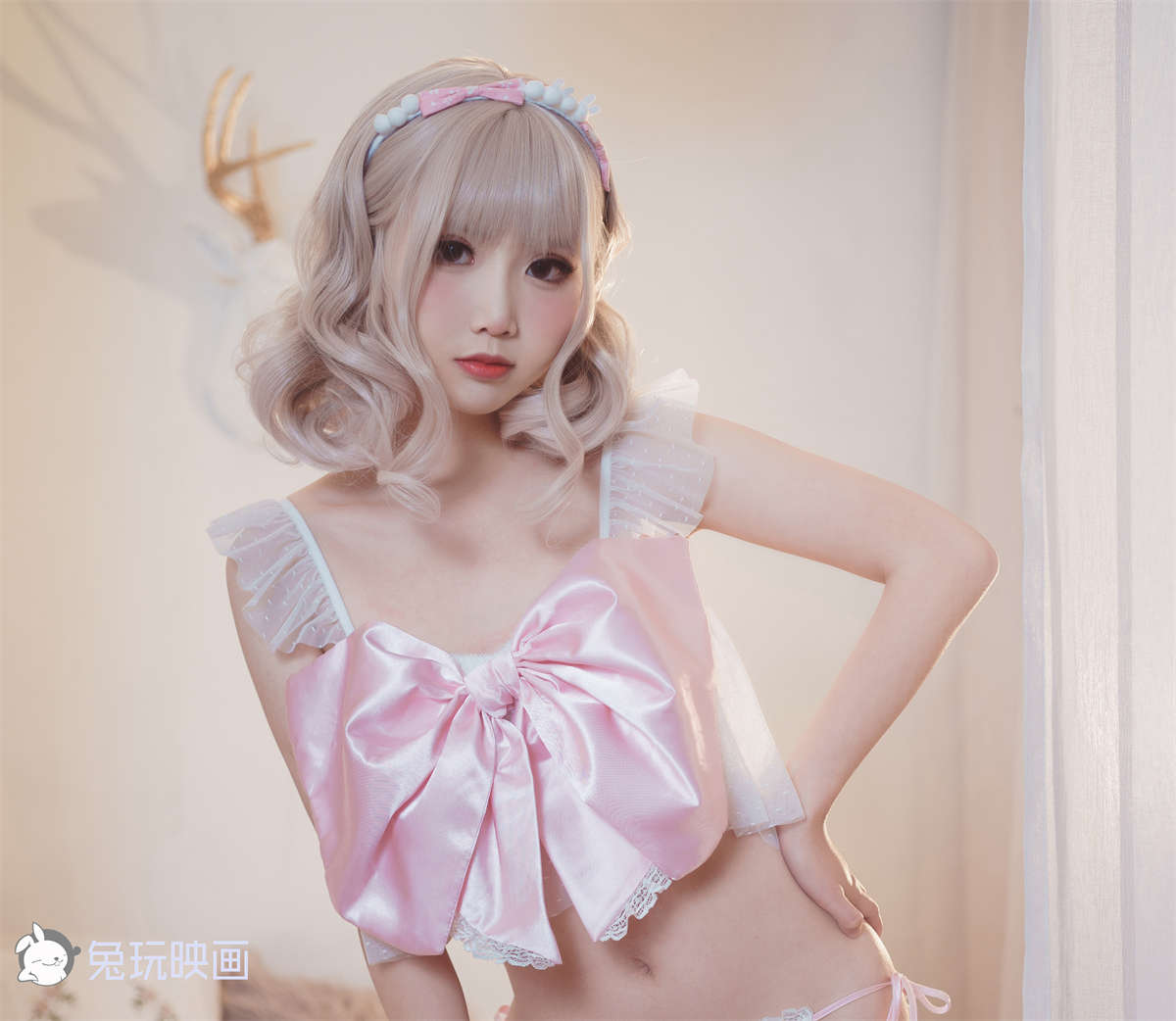 图片[2]-面饼仙儿 NO.123 蝴蝶结内衣-日更街拍