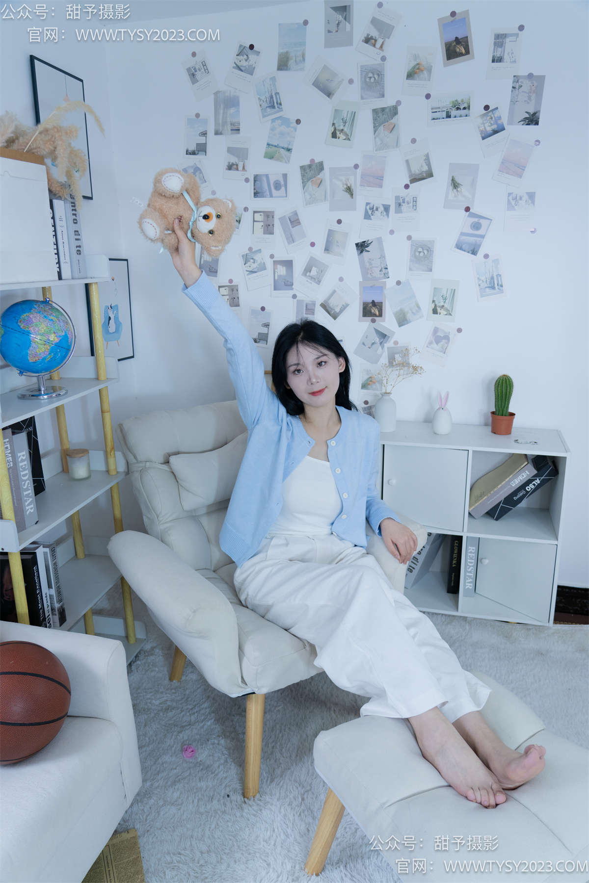 甜予摄影060期：梨子-板鞋、脏白棉袜、裸足 完整版-日更街拍