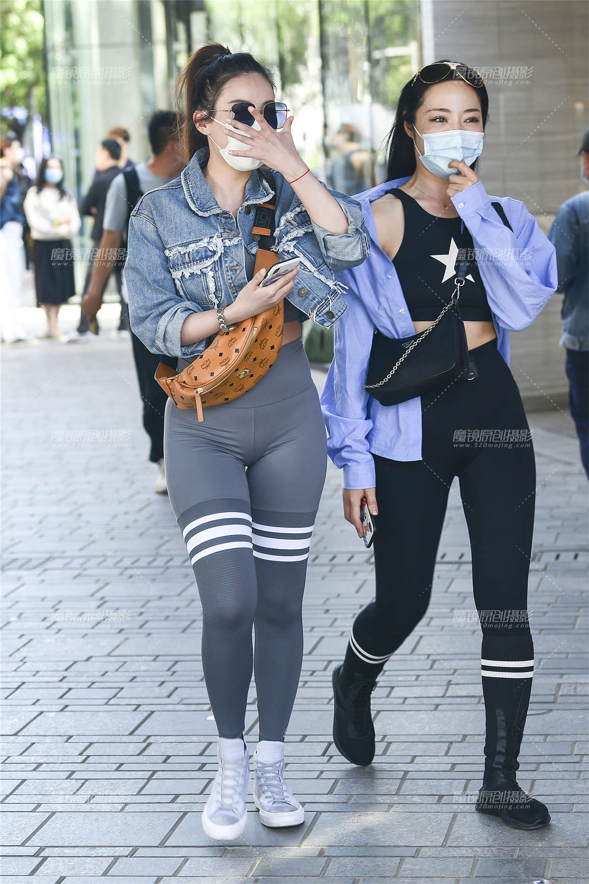 健美裤闺蜜-日更街拍