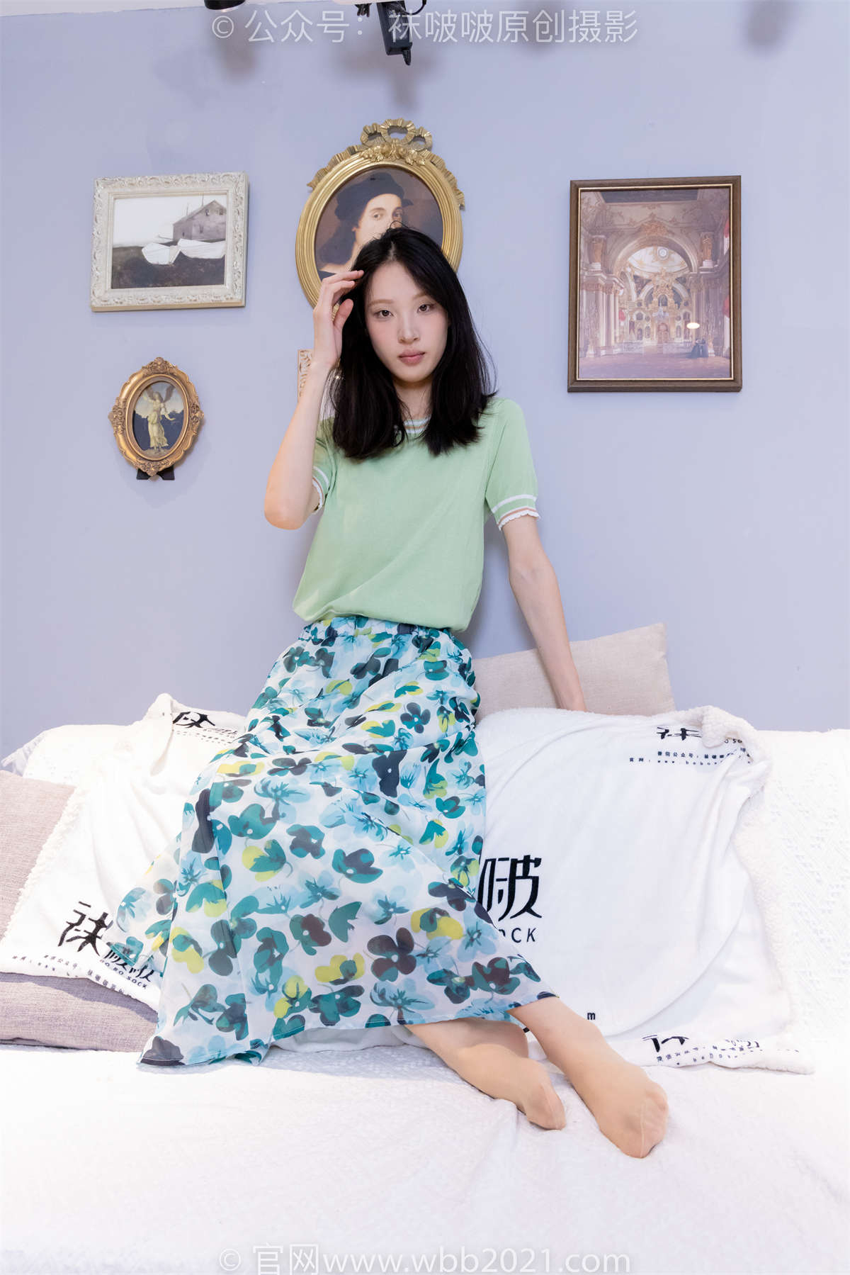 袜啵啵 No.357 雪糕-高跟鞋、高跟凉鞋、肉丝（脚尖微加固款）、裸足、视频超近景为主 超长花絮版-日更街拍