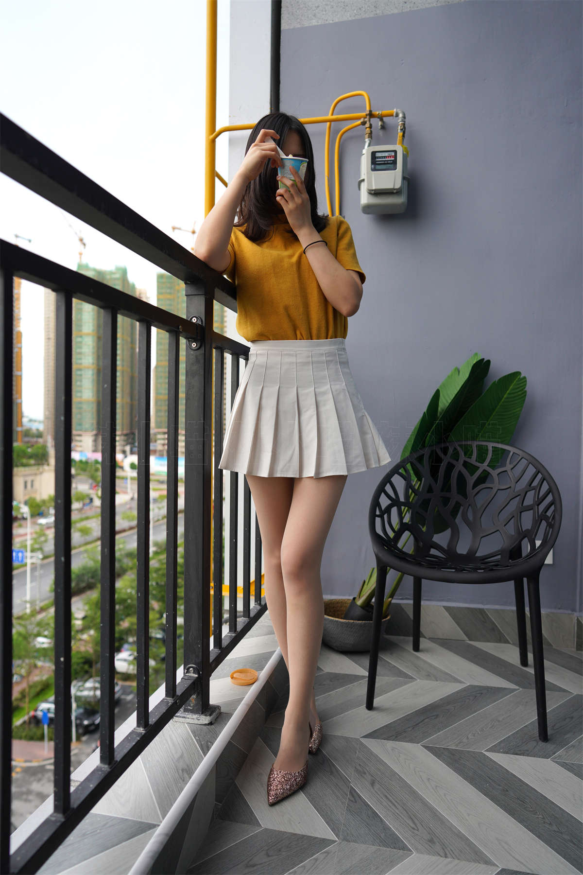 图片[2]-kittyWawa袜小喵 KT194 滴到腿上了-日更街拍