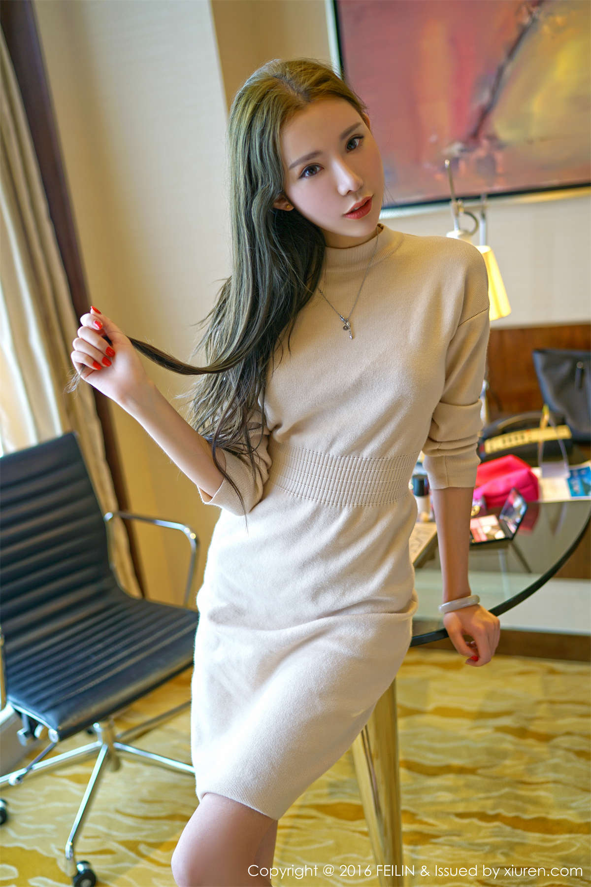 FeiLin嗲囡囡 2016.10.21 VOL.059 萌琪琪Irene-日更街拍