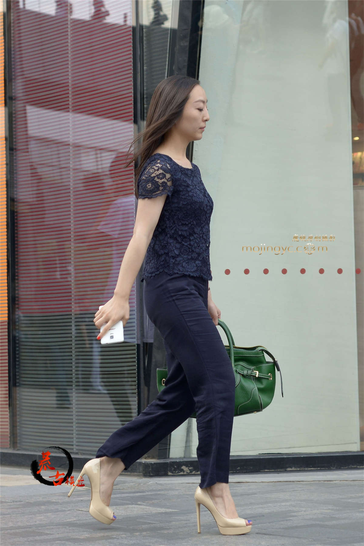 图片[2]-8-7 鱼嘴高跟鞋-日更街拍