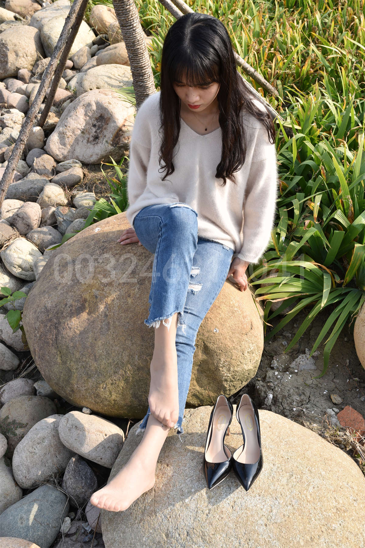 图片[2]-大生模拍 NO.046 嘉嘉 裤内有丝-日更街拍