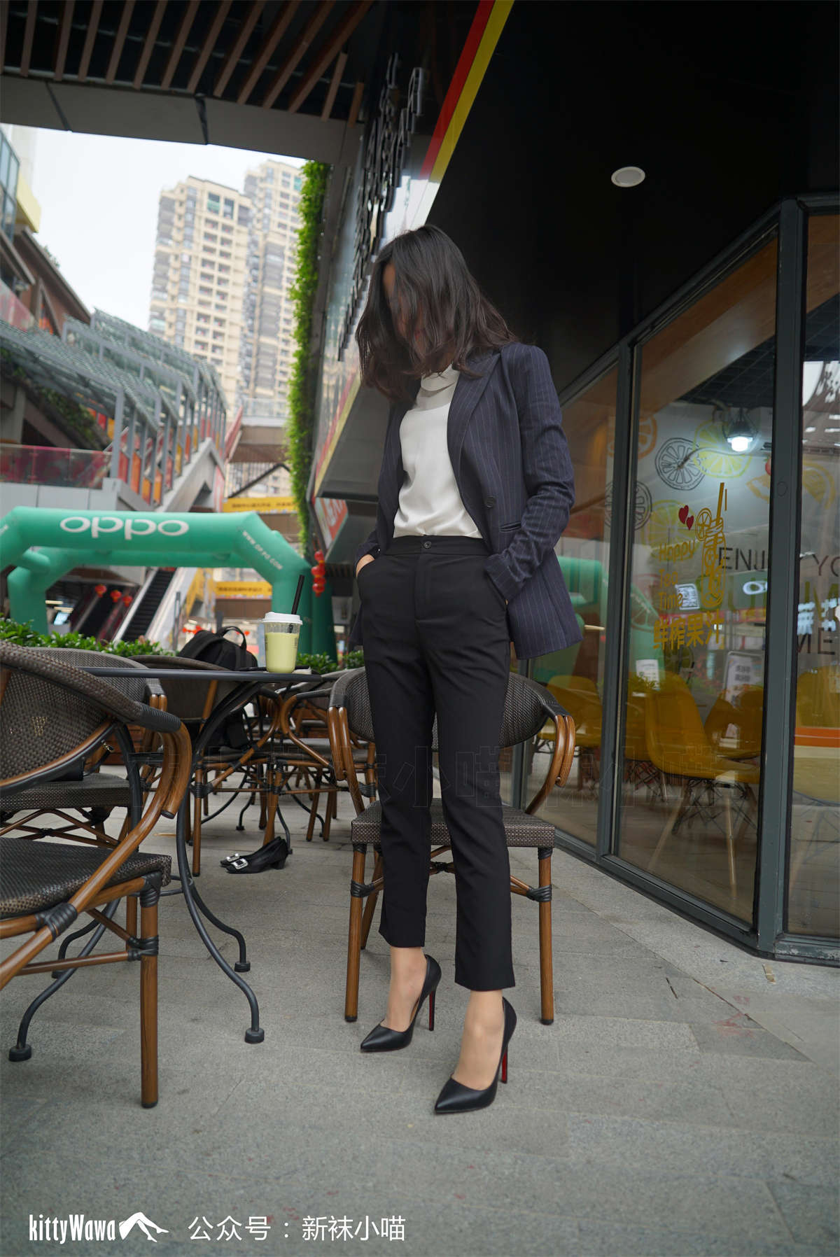 kittyWawa袜小喵 KT094 制服秀-日更街拍