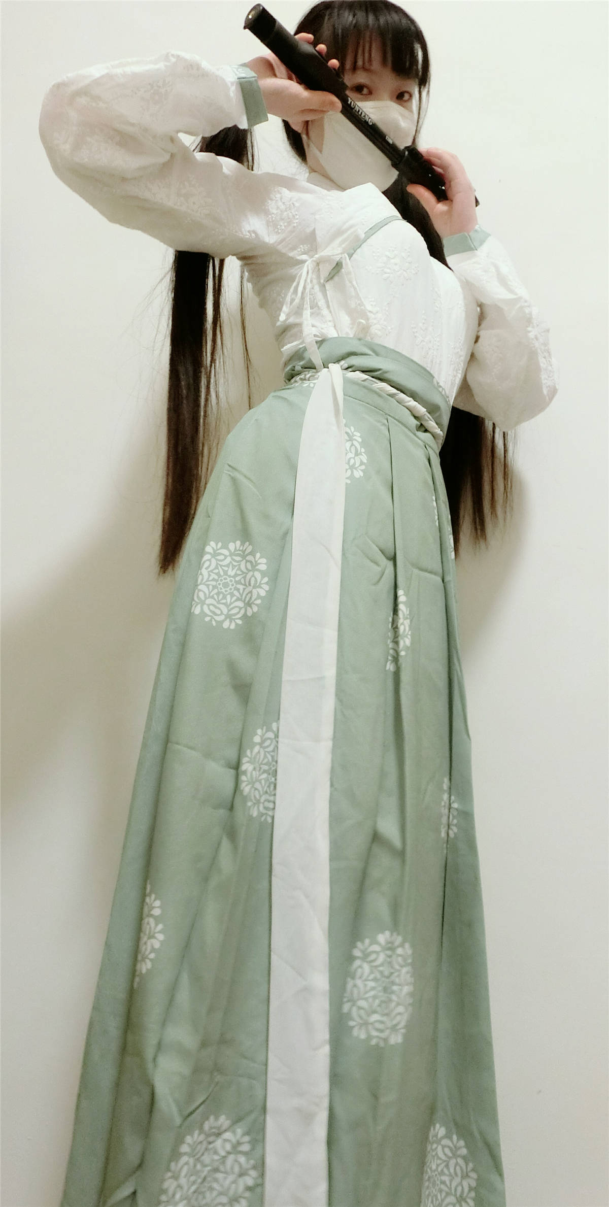 图片[2]-微博萌妹-西尔酱No.3 汉服腰-日更街拍