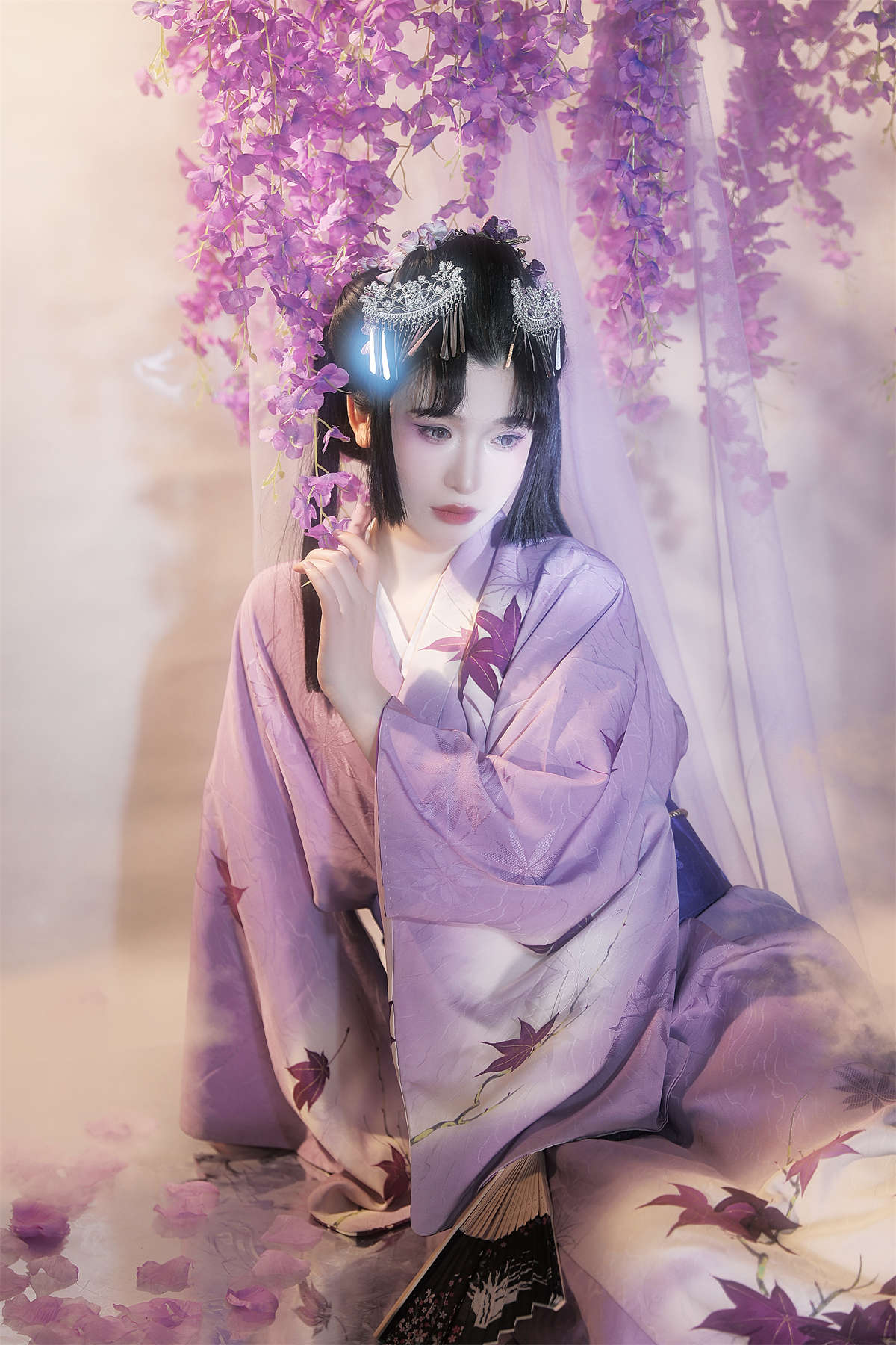 YITUYU艺图语 2023.07.03 紫藤花妖 猫咪-日更街拍