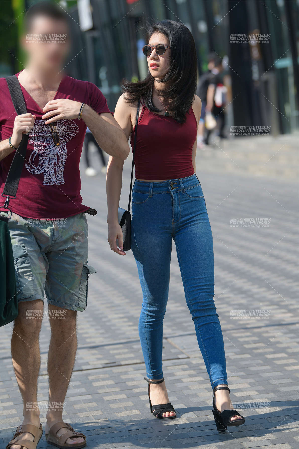 【街拍之魂赛帖】性感紧致牛仔-日更街拍