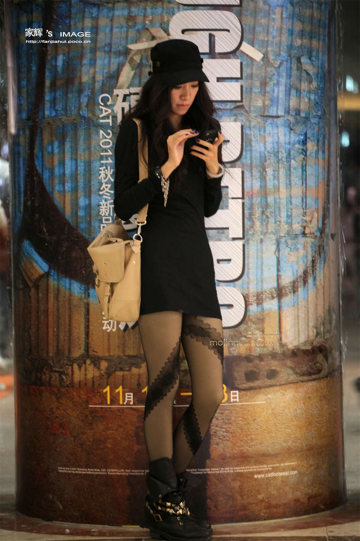 提花黑丝大长腿mm-日更街拍