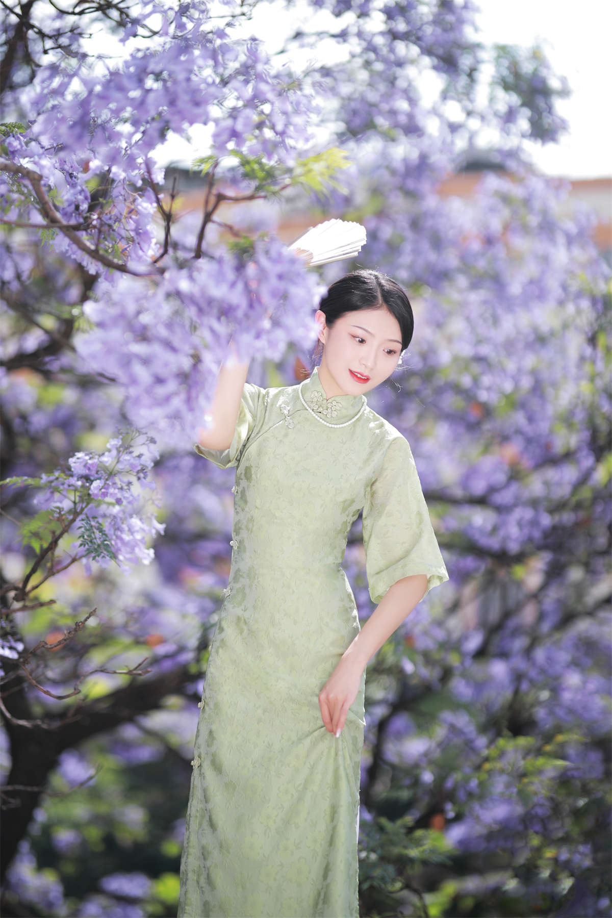 YITUYU艺图语 2022.06.20 蓝花楹 nya酱的铃铛铛-日更街拍