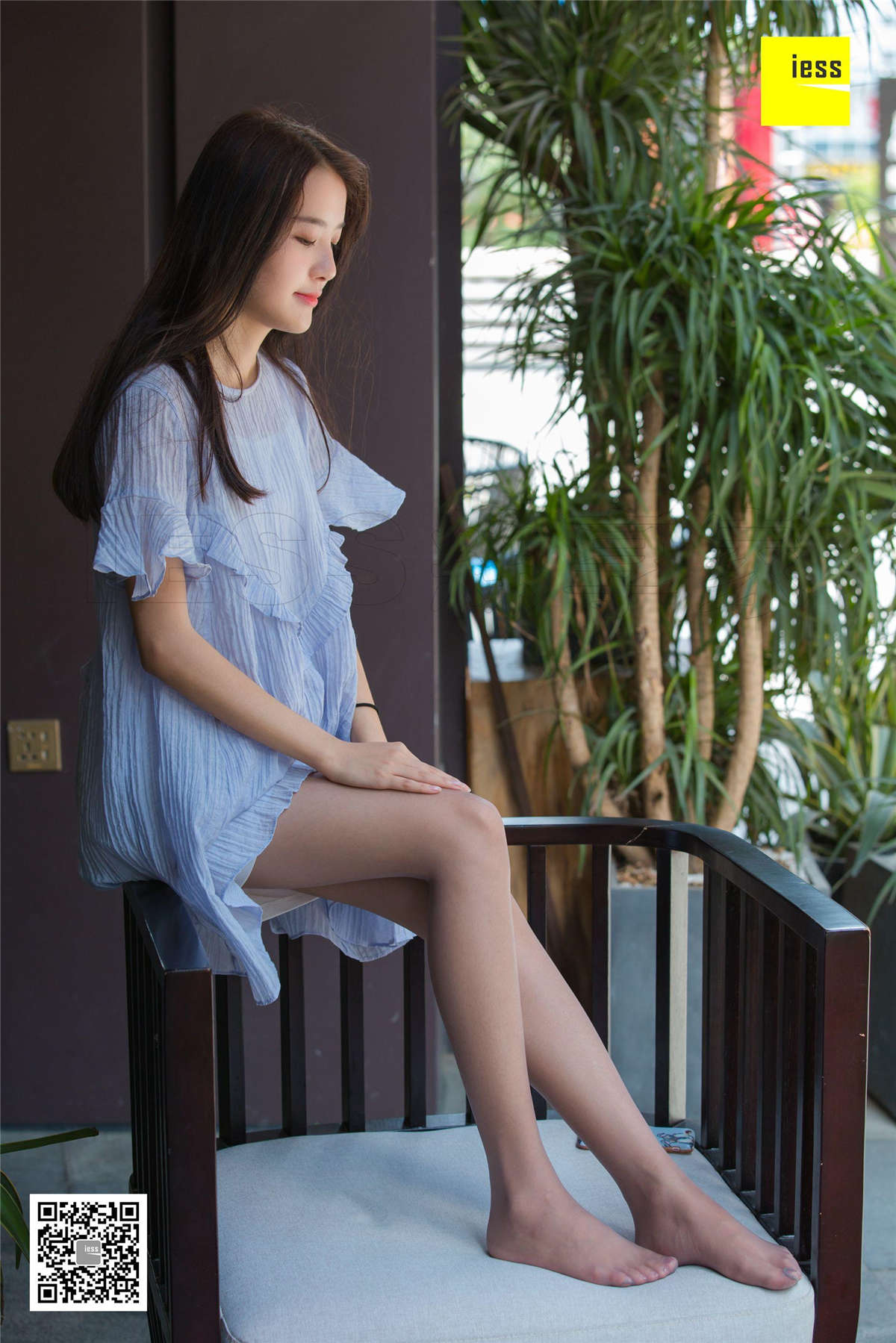 图片[2]-IESS异思趣向 丝享家340期：婉萍素雅风灰丝婉萍-日更街拍