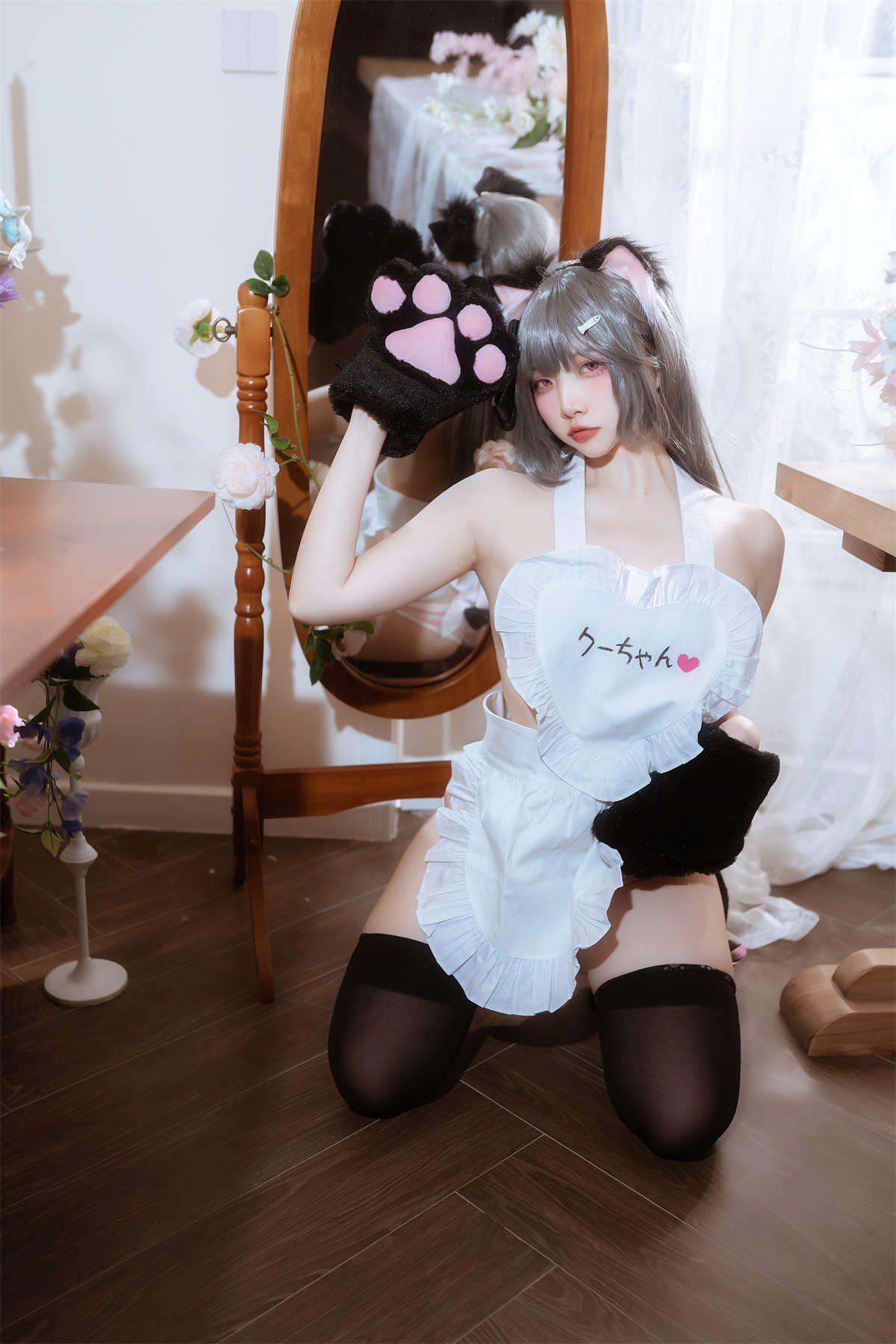 高产型Coser-二佐Nisa 碧蓝水星纪念围裙-日更街拍