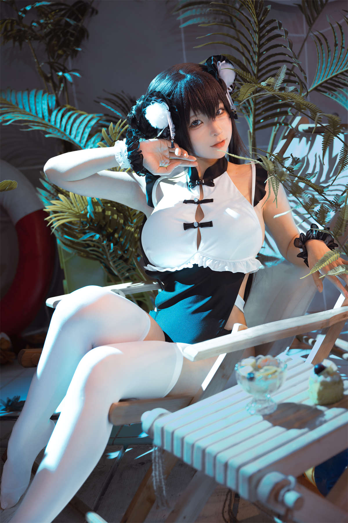 知名动漫博主-蠢沫沫 熊猫娘-日更街拍