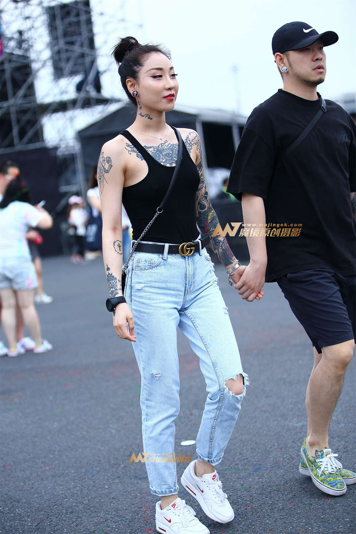 【Mark赛帖】潮流纹身小背心-日更街拍