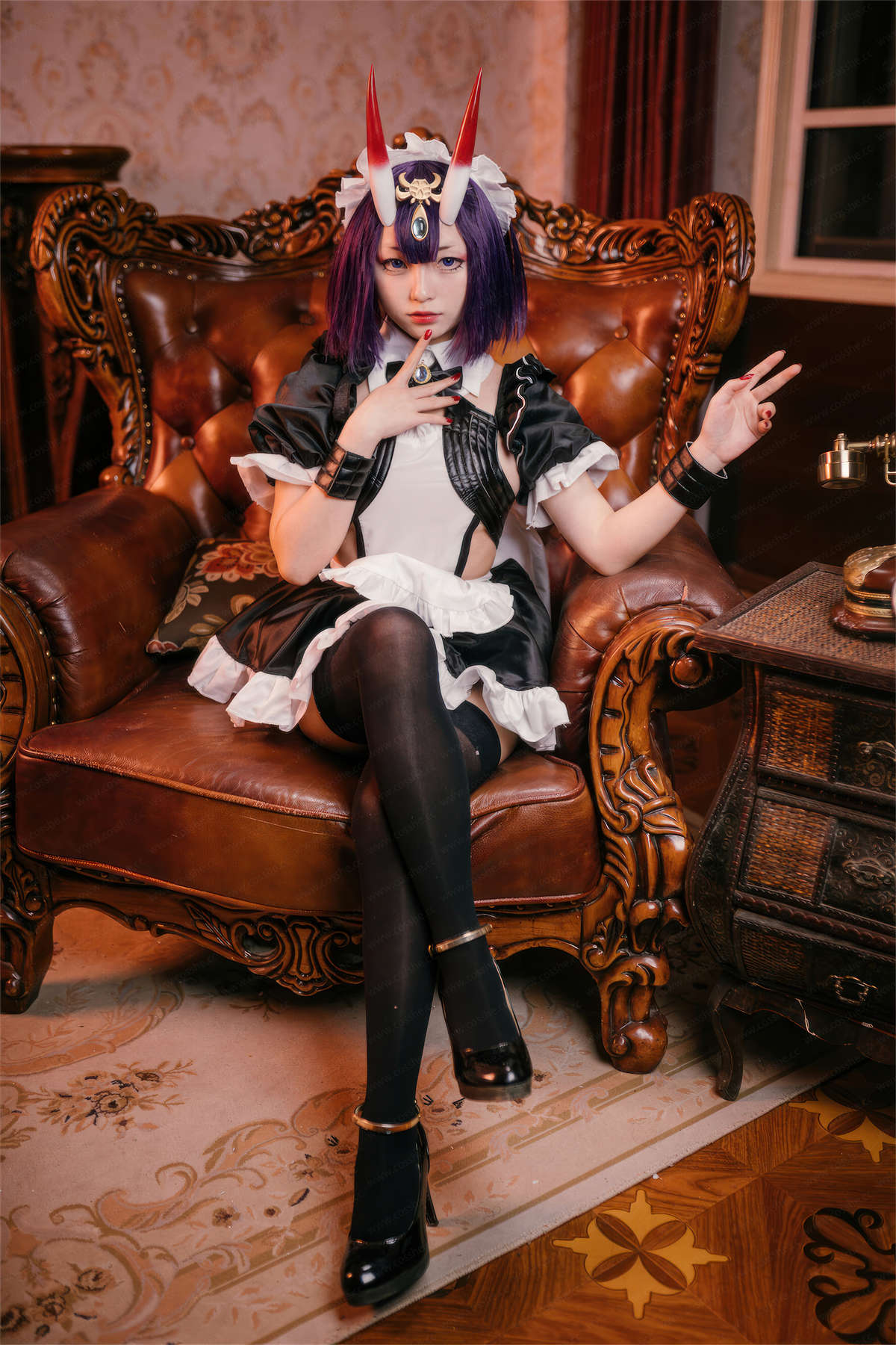 图片[2]-花铃 No.065 酒吞童子 女仆-日更街拍