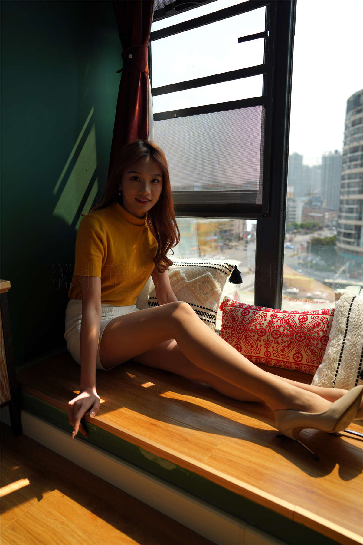 图片[2]-壹吻映画 YW015 笑笑·暖阳白裙-日更街拍