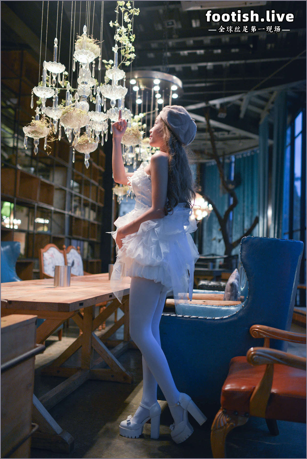 IESS异思趣向 普惠集162 小黑妹婧婧 另类白色趣味（无特写）-日更街拍