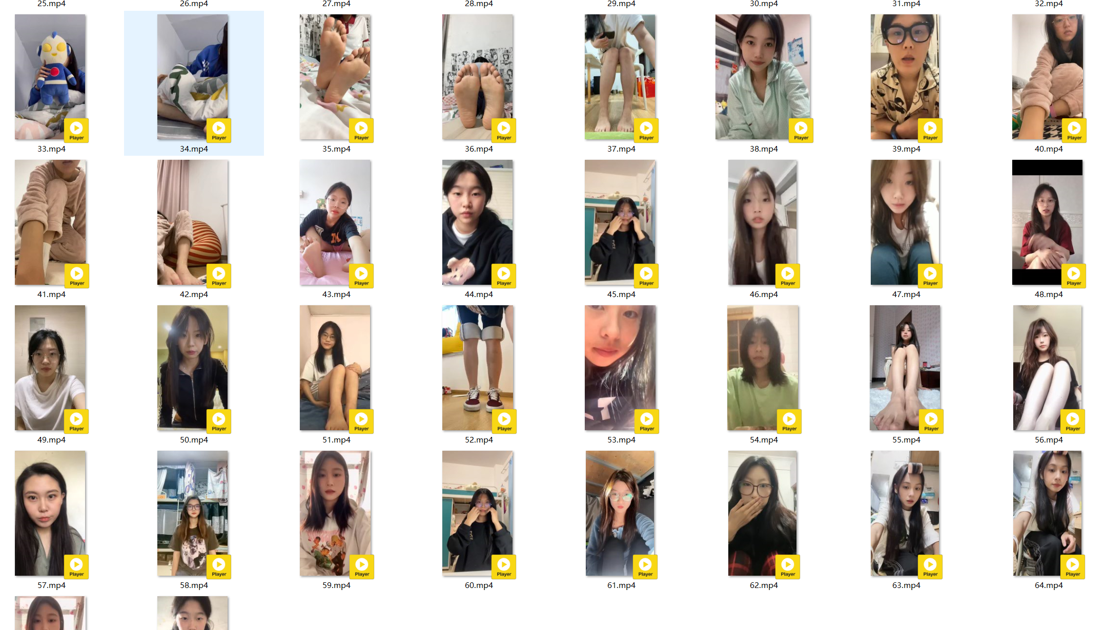 大学生面试足模脚模视频合集插图1